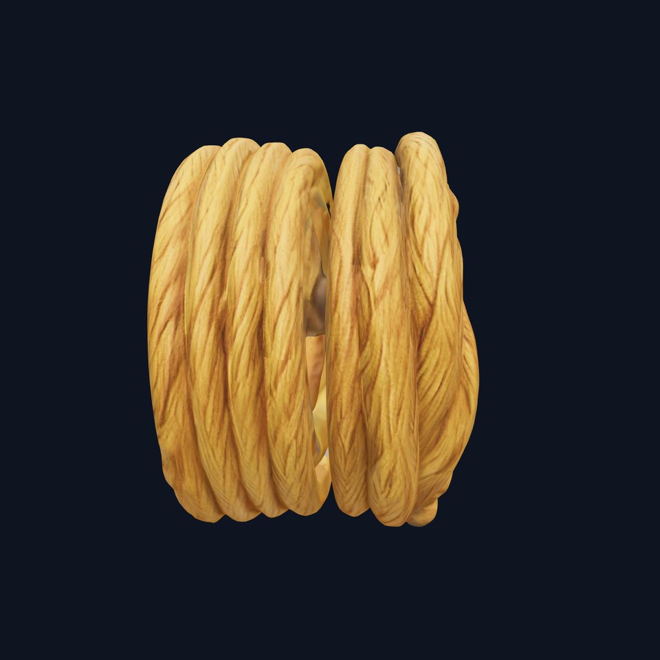 Realistic Rope Coil D Model Pack for Rendering and Animation